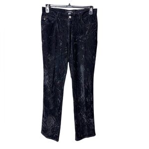 Vintage Y2K Guess Black Velvet Pants Size 31 Whimsigoth Fairy Grunge Gothic 90s
